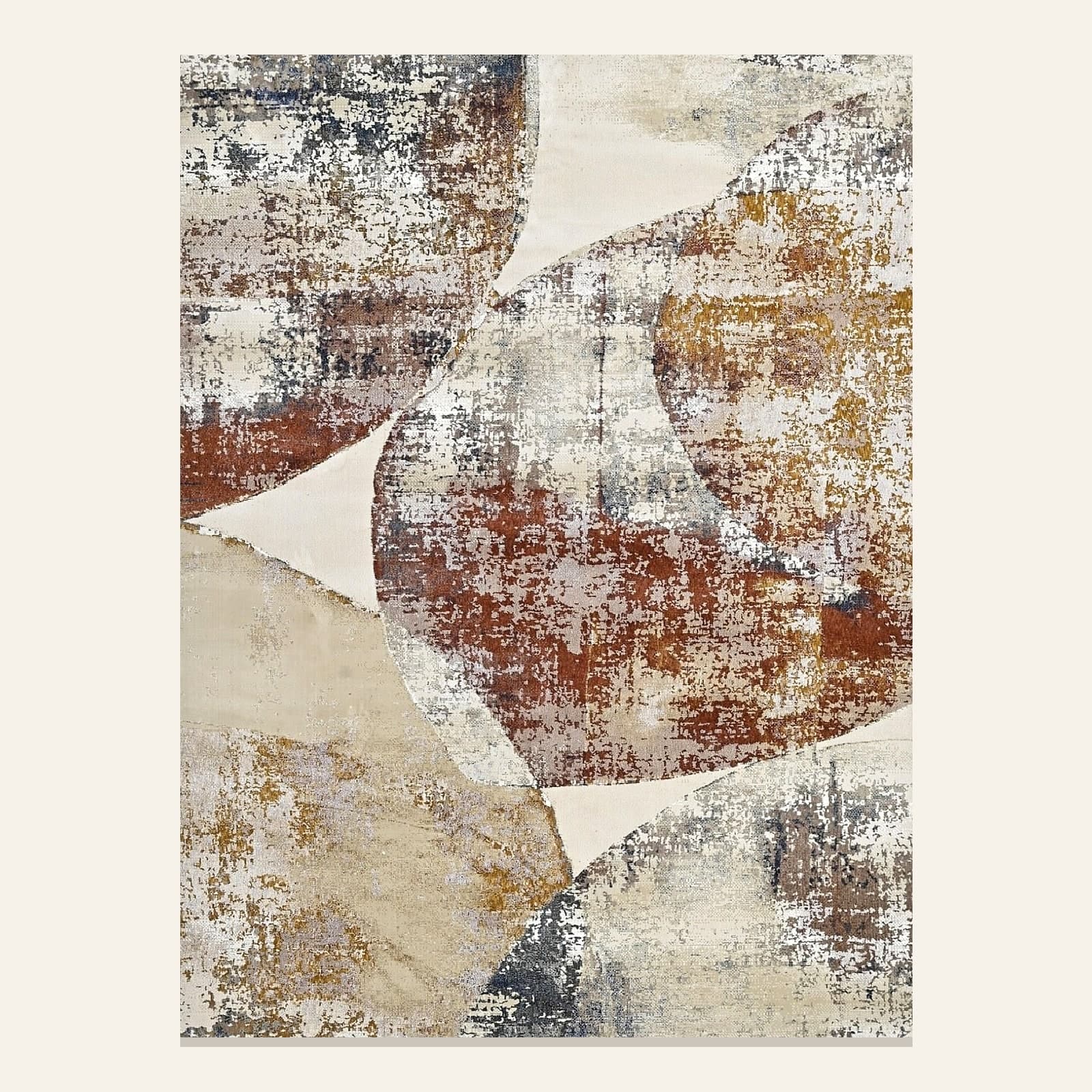 Utsav UV 01 · Rust — Utsav Collection by Awadh Carpet