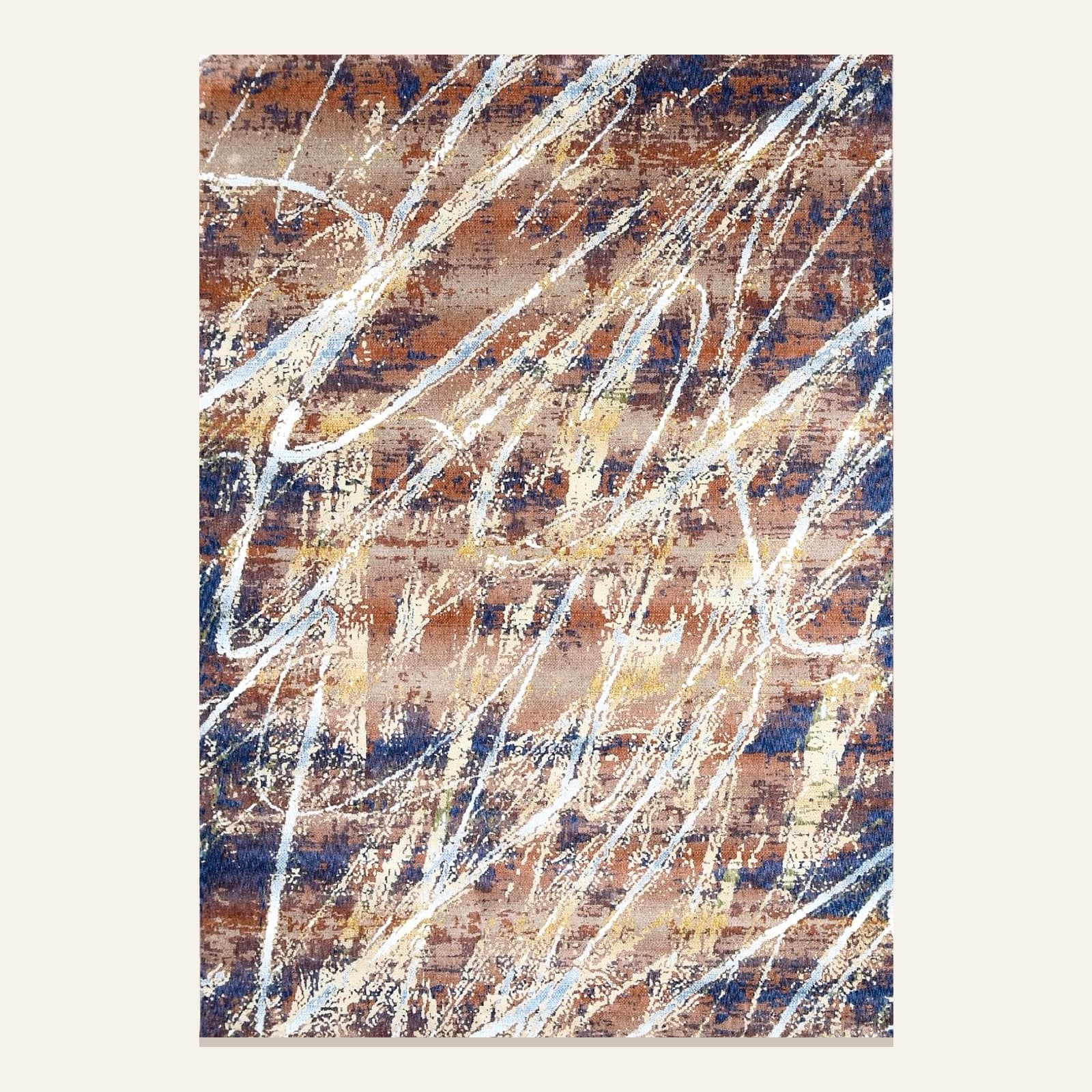 Utsav UV 13 · Rust — Utsav Collection by Awadh Carpet
