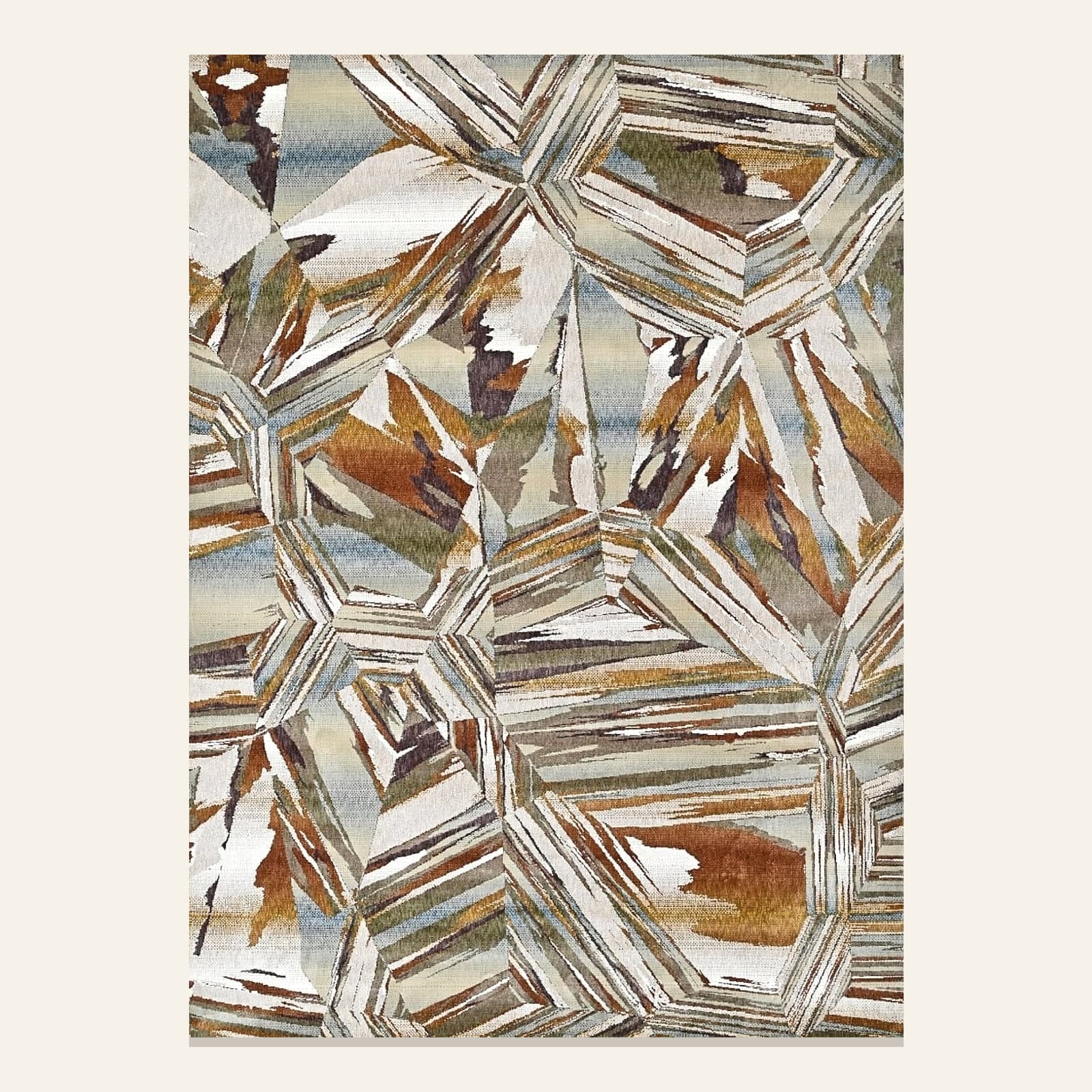Utsav UV 19 · Rust — Utsav Collection by Awadh Carpet