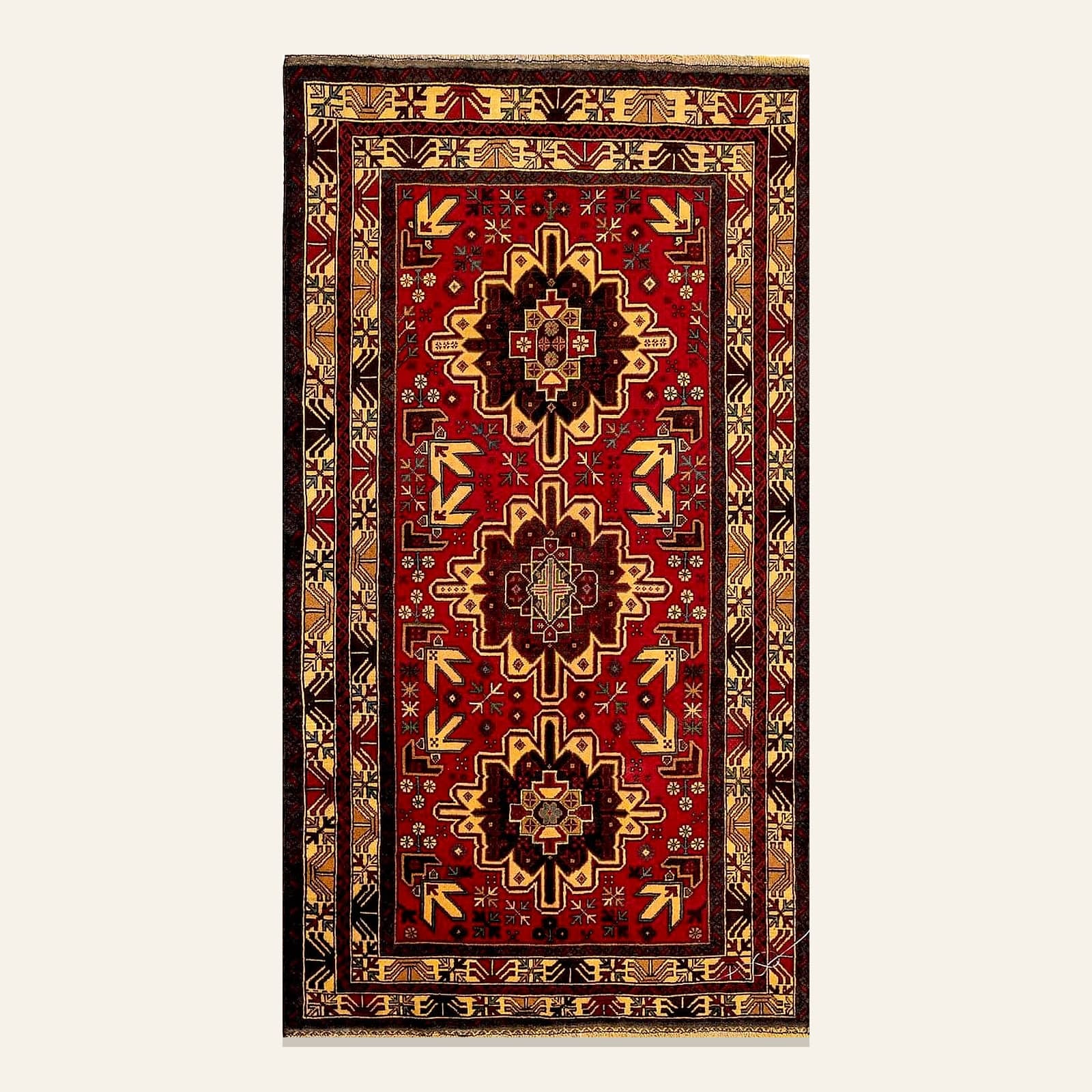 Afgani Tribal Red — Traditional Carpet by Awadh Carpet